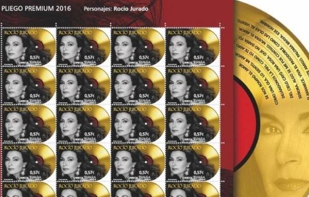 Correos lanza un sello dedicado a la cantante Rocío Jurado