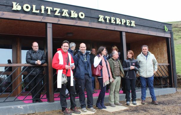 Inaugurado el nuevo refugio ecoeficiente del monte Kolitza, en Balmaseda