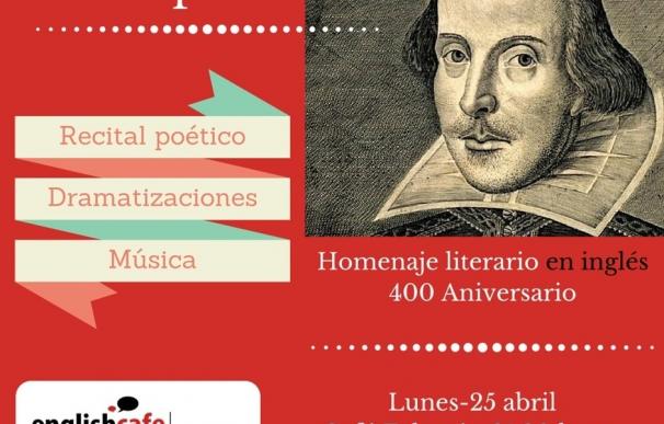 Englishcafe homenajea a Shakespeare con un recital y una dramatización este lunes en el Café Zalacaín