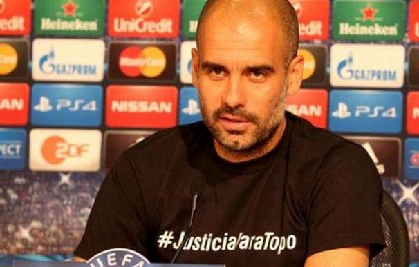Pep Guardiola pedía justicia para 'Topo' en la previa del partido ante el Oporto