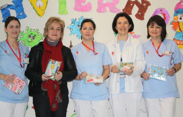 Valdecilla colabora con el proyecto solidario de gorros 'kimo kap' para niños oncológicos