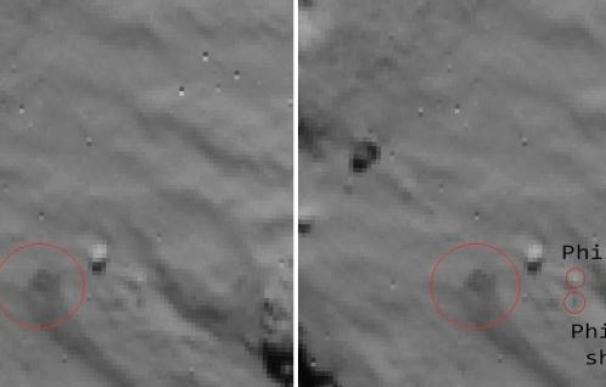 Primeras imágenes del aterrizaje final del Philae en el cometa 67P