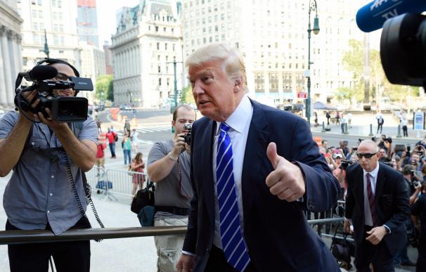 Donald Trump arrives for jury duty at New York Sup