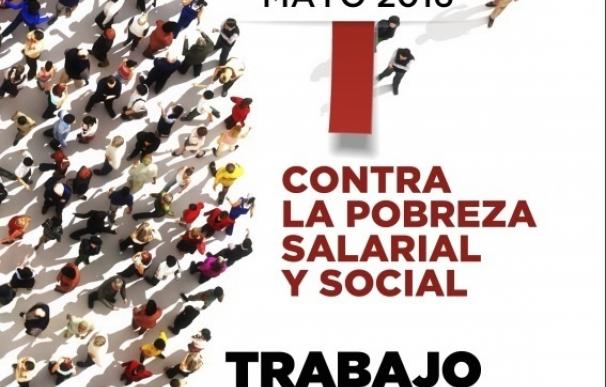 'Contra la pobreza salarial y social. Trabajo y Derechos', el lema de UGT y CC.OO. para el 1 de mayo
