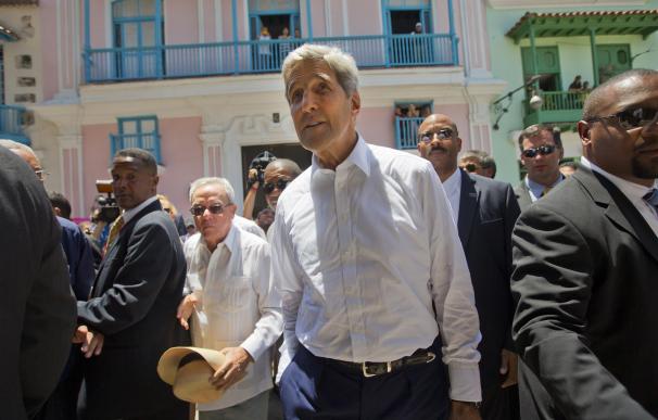 John Kerry durante su última visita en la Habana