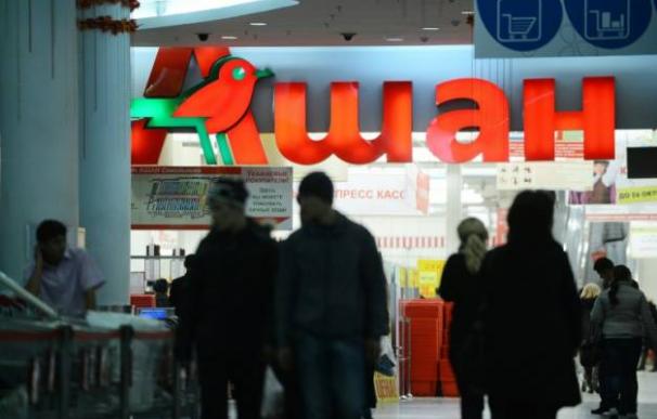 Un supermercado del grupo Auchan en Rusia