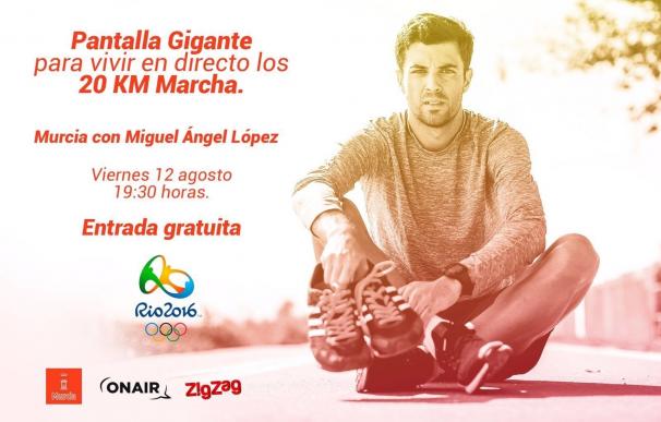 Instalan este viernes en el ZigZag de Murcia una pantalla gigante para arropar a Miguel Ángel López