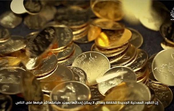 Moneda de oro del Estado Islámico