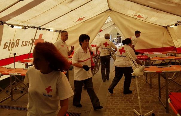 Cruz Roja atiende a un centenar de personas durante las fiestas de la Virgen de Candelaria