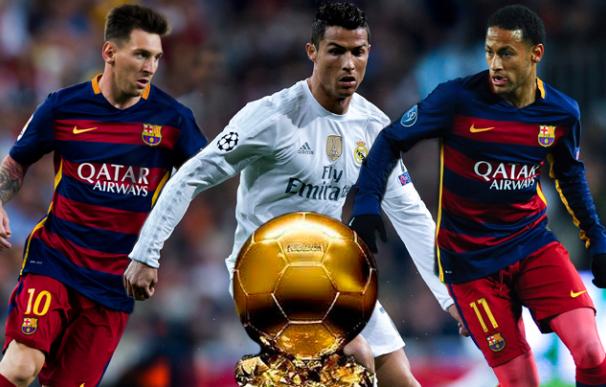 Messi, Cristiano Ronaldo y Neymar, los tres finalistas del Balón de Oro / La Información.