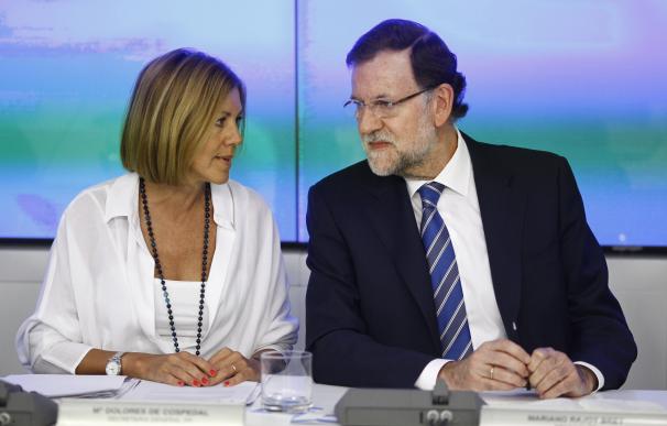 Cospedal, con Rajoy, en el Comité Ejecutivo Federal del PP.