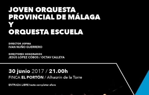 La Jopma y la Orquesta Escuela ofrecen dos conciertos de verano en Alhaurín de la Torre y Mijas