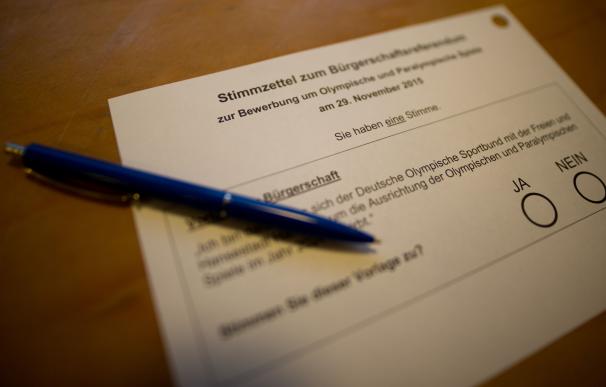 A ballot of a referendum whether Hamburg should pu