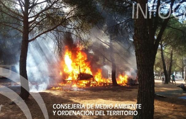 Extinguido un incendio sin heridos declarado este sábado en un camping en Santa Elena