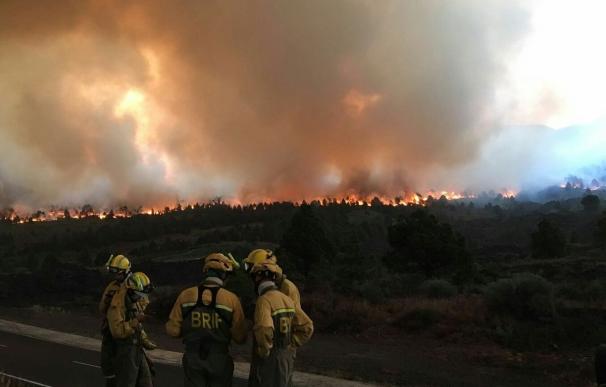 El fuego avanza en la Palma dejando un muerto, 700 desalojados y 2.000 hectáreas quemadas