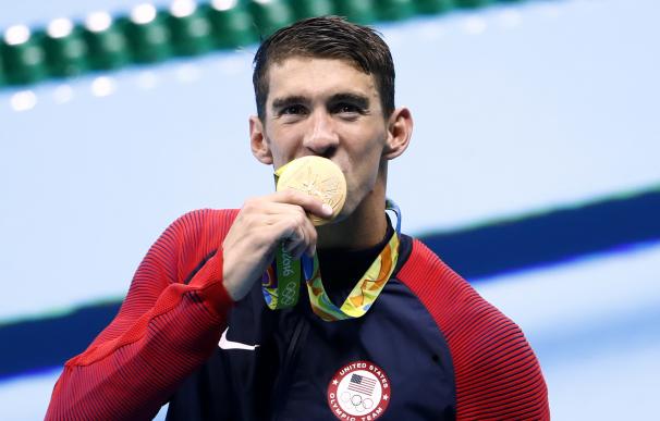 Phelps logra su primera medalla en Río, y ya suma 23 medallas (19 de oro)