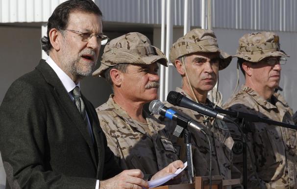 Rajoy destaca que España es más segura gracias a las tropas en el exterior