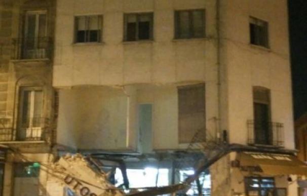 Imagen del edificio derrumbado en el distrito de Tetuán, Madrid
