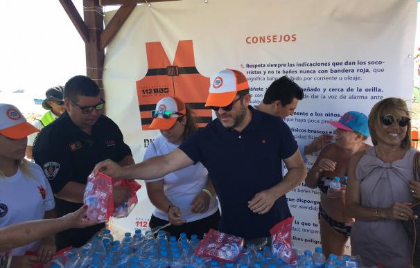 Presidencia presenta la campaña 'Disfruta de un baño seguro' en San Javier