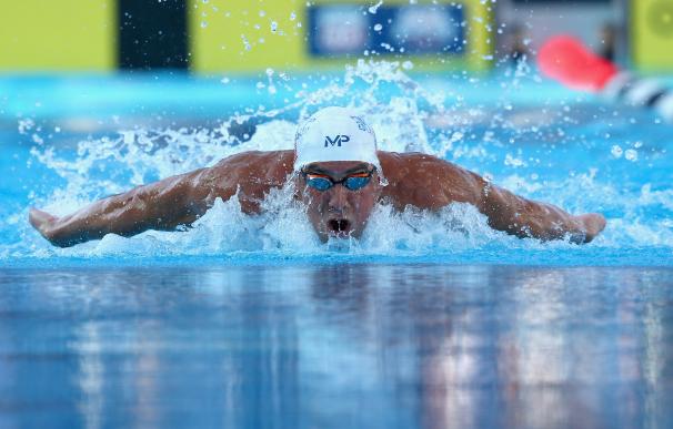 SAN ANTONIO, TX - AUGUST 08: Michael Phelps compet