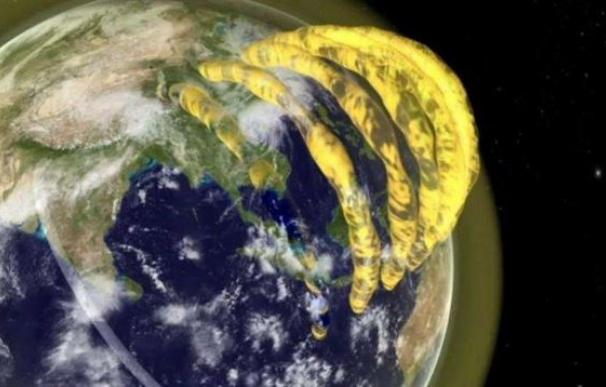 Vídeo cósmico: Imágenes 3D en tiempo real de tubos de plasma sobre la Tierra. Foto: Universidad de Sidney
