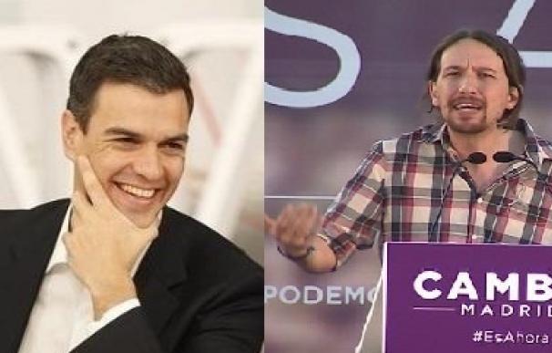 Pedro Sánchez y Pablo Iglesias coinciden este viernes en Murcia