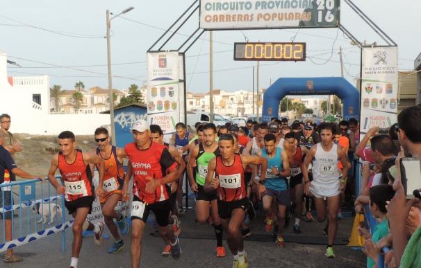 Unos 200 corredores se dan cita en Balanegra dentro del Circuito Provincial de Carreras Populares