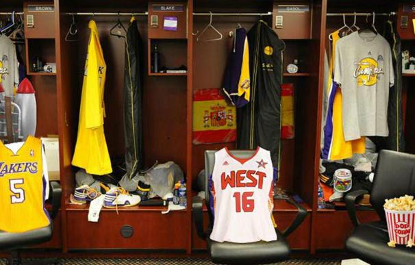 Una visita virtual al vestuario de los Lakers