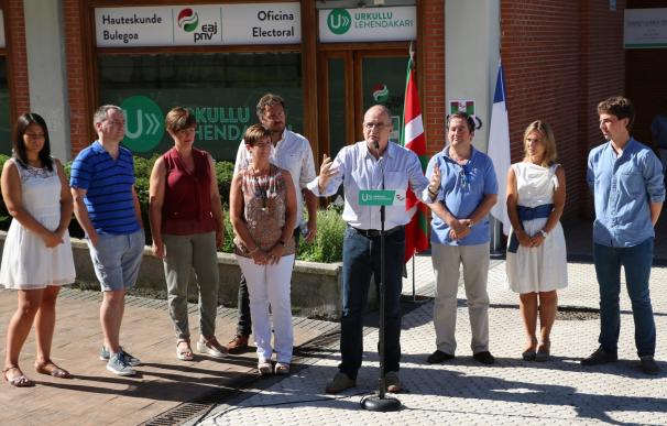 AMP-Egibar cree que estas elecciones dan la "oportunidad" a Euskadi de seguir avanzando frente a una "España bloqueada"