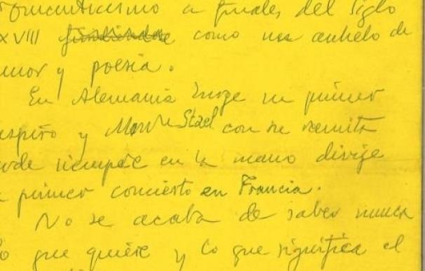 La BNE adquiere unos 1.700 manuscritos originales de Ramón Gómez de la Serna