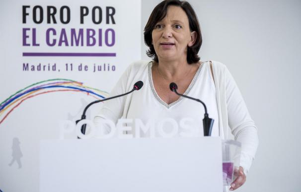 La secretaria de Análisis Político y Social de Podemos, Carolina Bescansa.