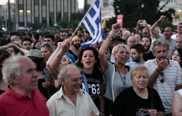 Manifestaciones en Grecia a favor del 'no' en el referéndum