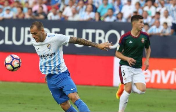 Málaga y Osasuna empatan a uno en el primer duelo de la Liga Santander