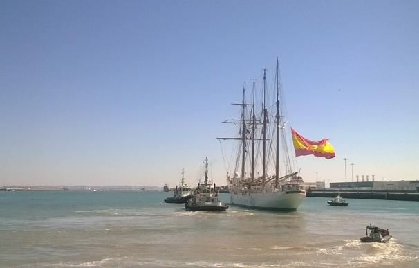 El 'Juan Sebastián de Elcano' inicia en la capital gaditana su LXXXVIII Crucero de Instrucción