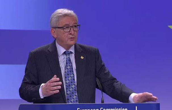 Jean Claude Juncker, durante su comparecencia sobre Grecia
