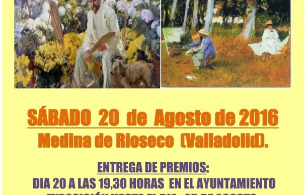 Rioseco (Valladolid) celebra el concurso de pintura rápida 'Ciudad de los Almirantes' con 1.300 euros en premios