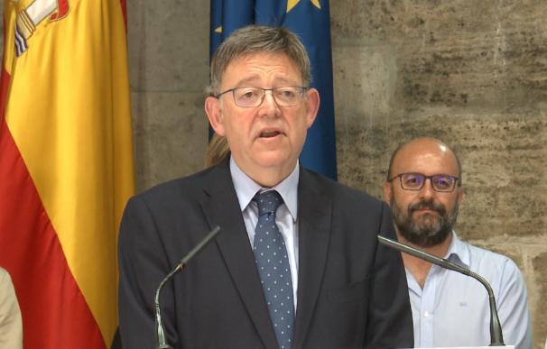Puig pide al PP que esté al lado de la Generalitat en la defensa de una financiación justa para los valencianos