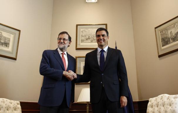Termina la reunión entre Rajoy y Sánchez, que dura apenas una hora