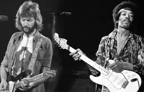 Eric Clapton y Jimi Hendrix