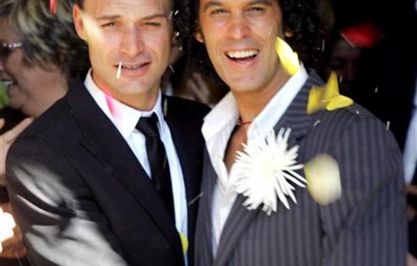 Pedro Zerolo se casó con su pareja el 1 de octubre de 2005.