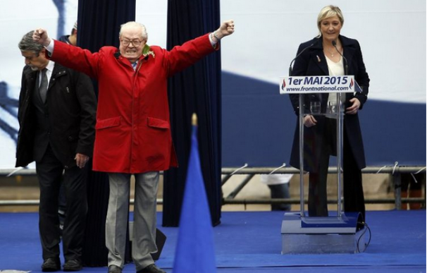 Le Pen en su minuto de gloria