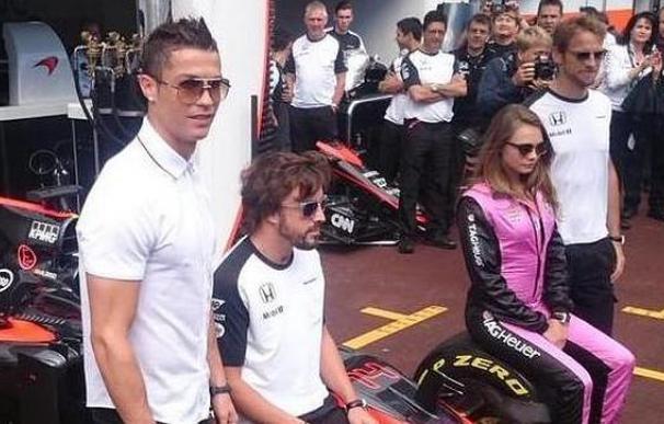 Cristiano y Alonso, juntos en Mónaco.