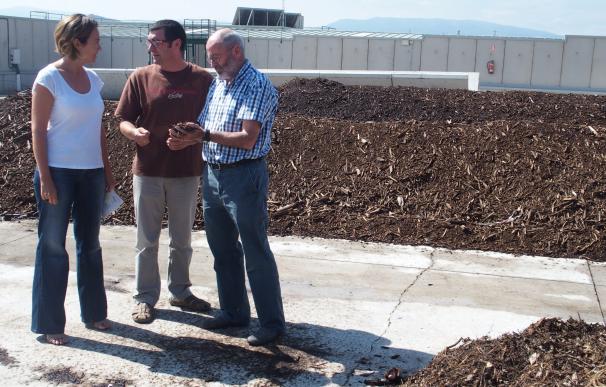 La planta de compostaje se abrirá para que los logroñeses depositen los residuos de sus jardines