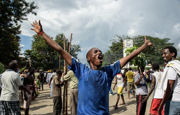 Celebración del golpe de estado en Burundi