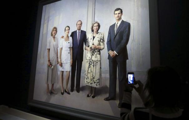 "La familia de Juan Carlos I" se incorpora a la historia del retrato real con el cuadro de Antonio López