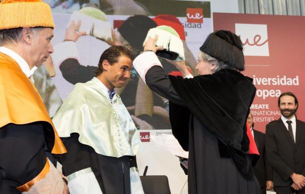 El tenista Rafa Nadal, investido Doctor Honoris Causa por la Universidad Europea de Madrid