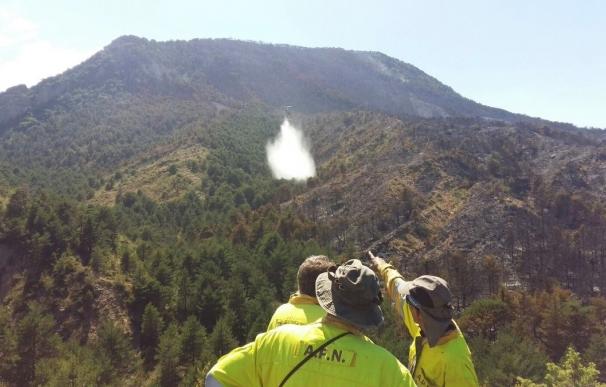 El incendio de Atarés (Huesca), que ha afectado a 130 hectáreas, se encuentra controlado