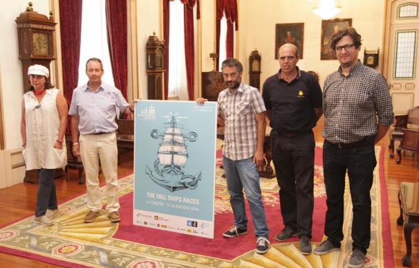 A Coruña acogerá del 11 al 14 de agosto una nueva edición de la Tall Ships Races