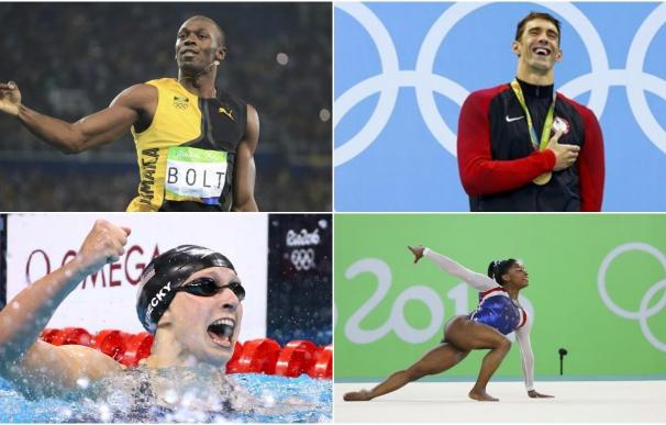 Phelps y Bolt, los reyes, Ledecky y Biles, las reinas de Río 2016
