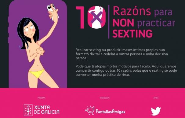 Una campaña promueve al menos "diez razones" para evitar el 'sexting', el envío de fotos íntimas que entraña "riesgos"